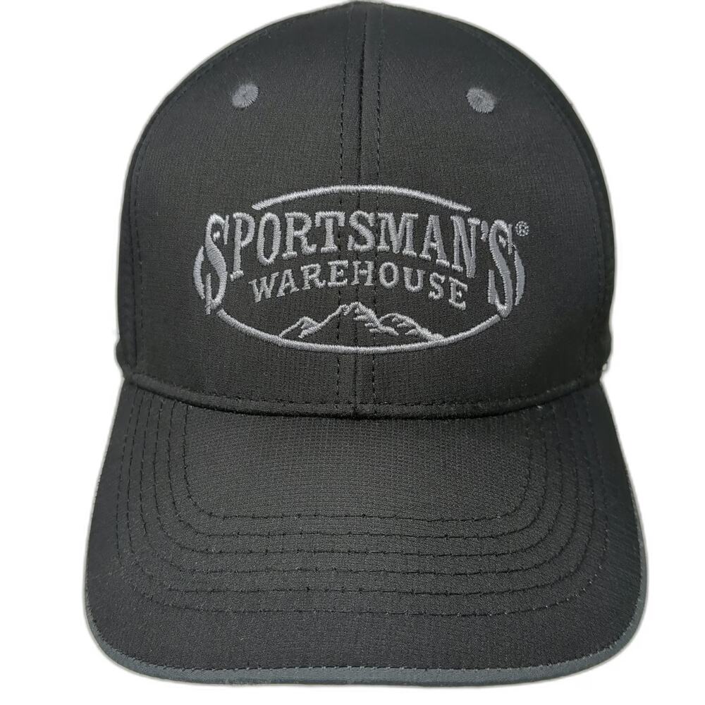 Sportsman's Warehouse Baseball Cap Black One Size Strapback Mountain Logo Hat